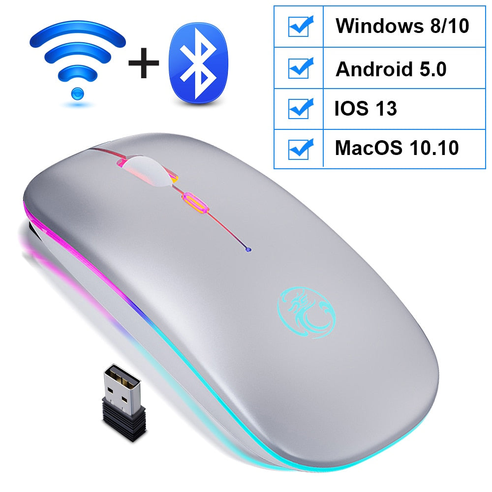 Wireless Rechargeable Bluetooth Computer Mouse