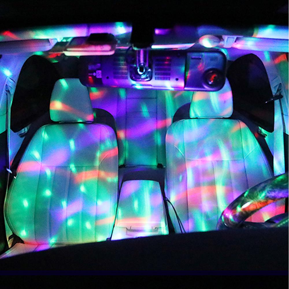 Mini Colorful Musical Sound LED USB Interior Dome Trunk Lamp