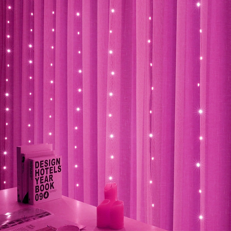 Stunning LED Curtain Garland  Fairy Decorative Lights