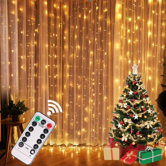 String Fairy Light For Home Holiday Garland Curtain Christmas New Year Decorative Lamp