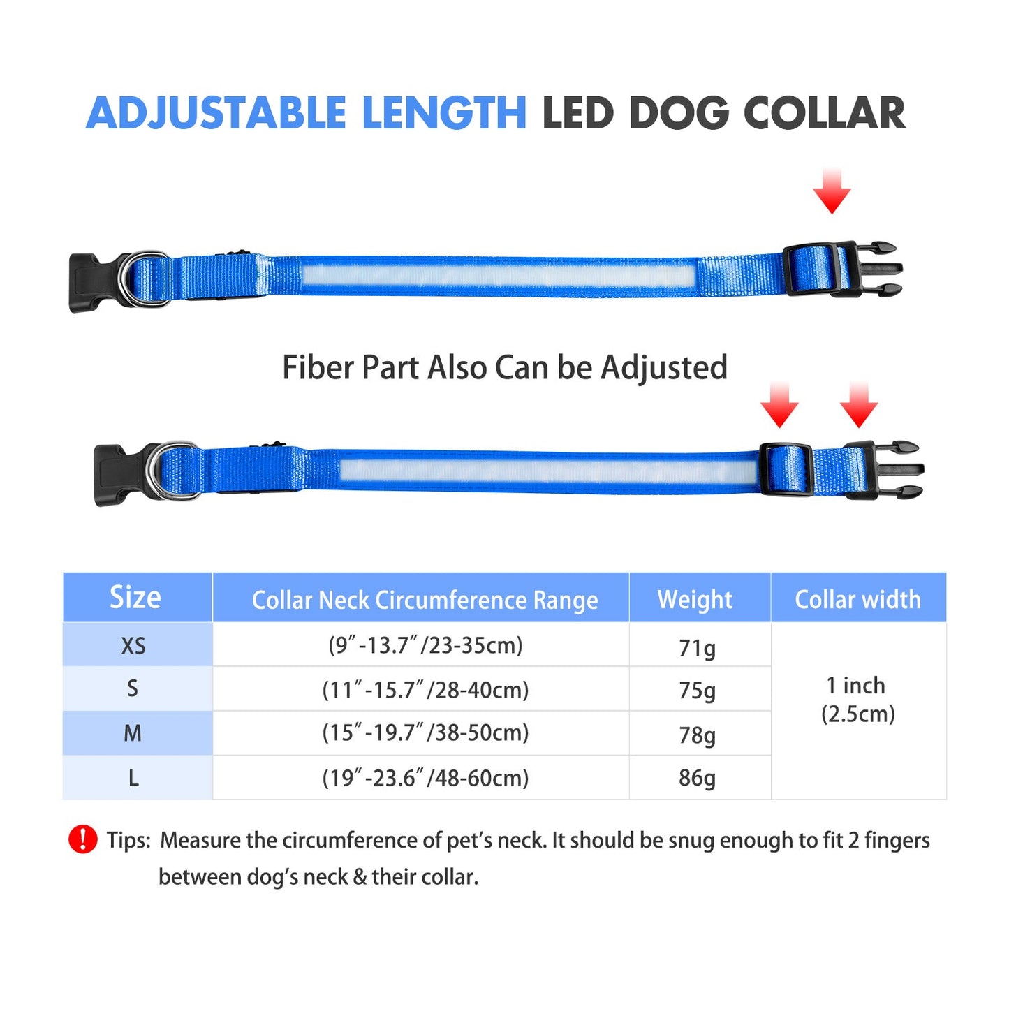MASBRILL LED Dog Collar